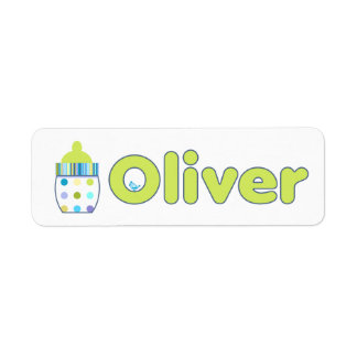 Etiqueta Oliver Baby Botellas