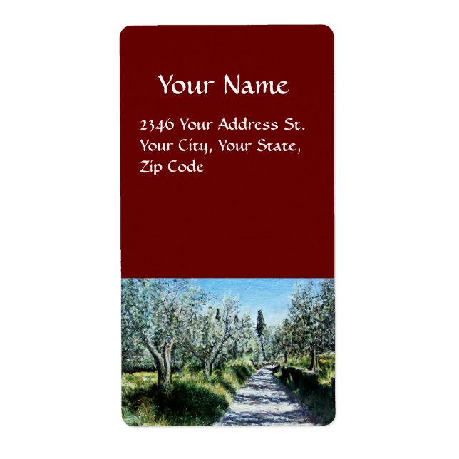 ETIQUETA OLIVOS DE RIMAGGIO (Frente)