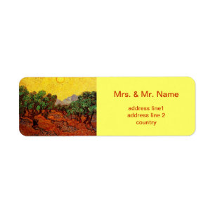 Etiqueta Olivos de Vincent van Gogh