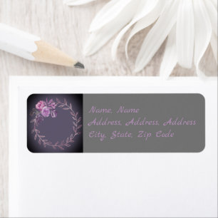 Etiqueta Onyx Black Velvet   Chalkboard Grunge Vintage