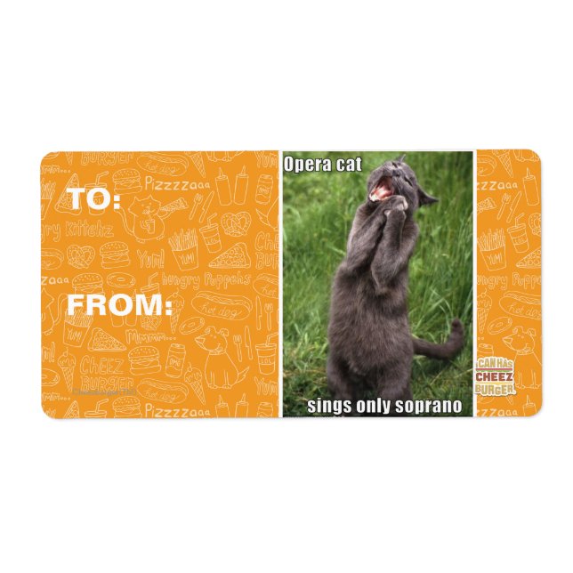 Etiqueta Opera Cat (Frente)