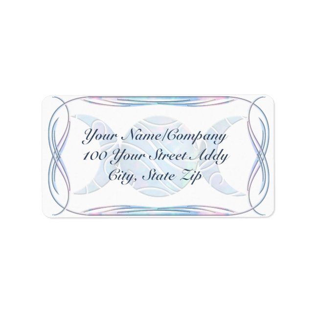 Etiqueta Óptica de la triple luna (Frente)