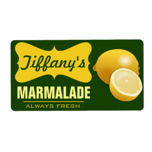 Etiqueta Orgánico natural   Lemon Jam   Lemon Marmalade