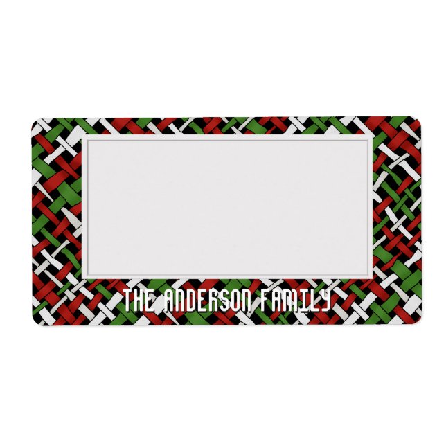 Etiqueta Organizar almacenamiento Sticky Green Red White (Frente)