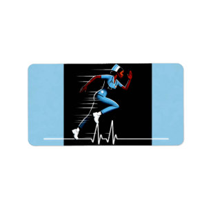 Etiqueta Orgullo de enfermeras afroamericanas: elegante Add