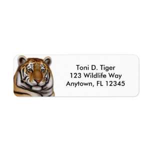 Etiqueta orgullosa del tigre de Bengala