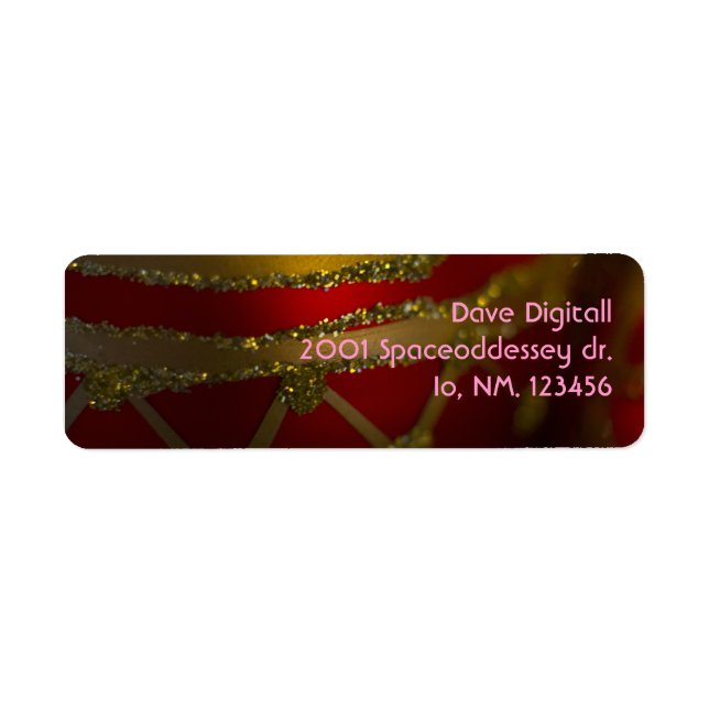 Etiqueta Ornamento de Navidad 5 (Frente)