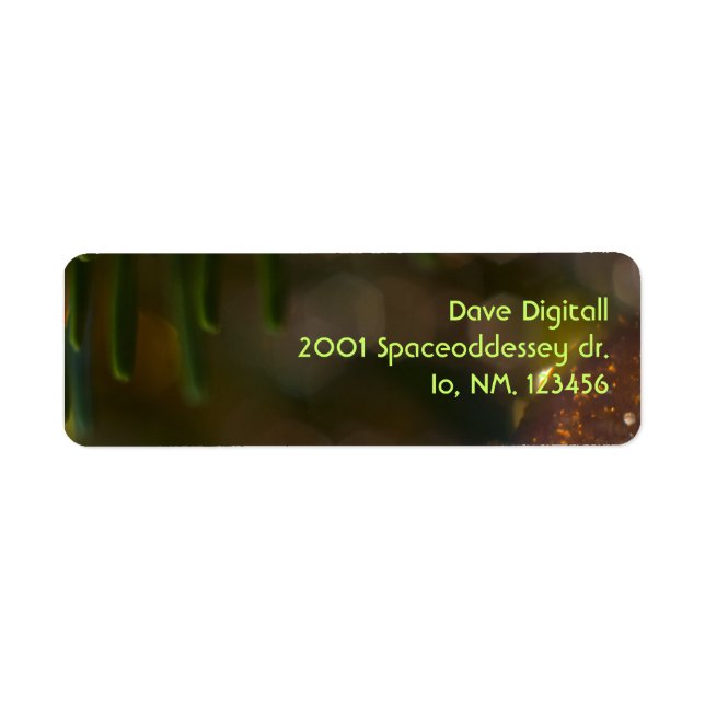 Etiqueta Ornamento de Navidad 7 (Frente)