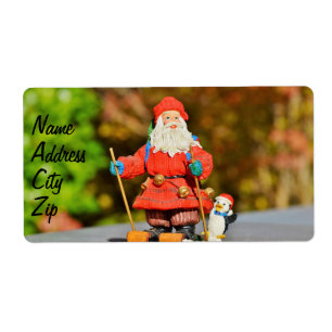 Etiqueta Ornamento de Santa Claus