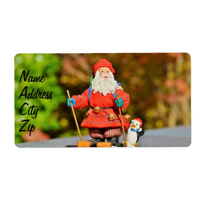 Etiqueta Ornamento de Santa Claus (Frente)