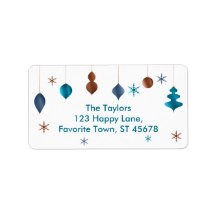 Ornamentos de la marina retro Verde azulada de cob