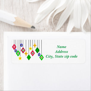 Etiqueta Ornamentos de Navidad