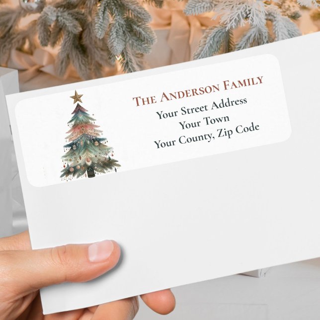Etiqueta Ornamentos rusos de árbol de Navidad verde (Subido por el creador)