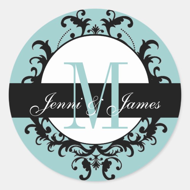 Etiqueta Ornato de los nombres de los monogramas d (Anverso)