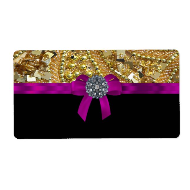 Etiqueta oro Purpurinoso y negro (Frente)