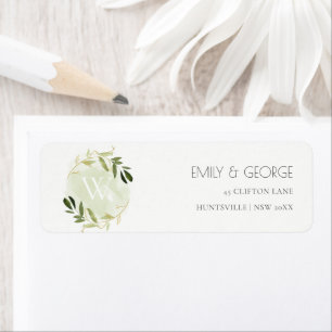 ETIQUETA ORO VERDE FOLIAGE AGUA COLOR DE AGUA LAVABO DIRECC