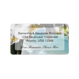 Etiqueta Orquídea Playa Aqua