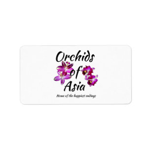 Etiqueta Orquídeas de Asia