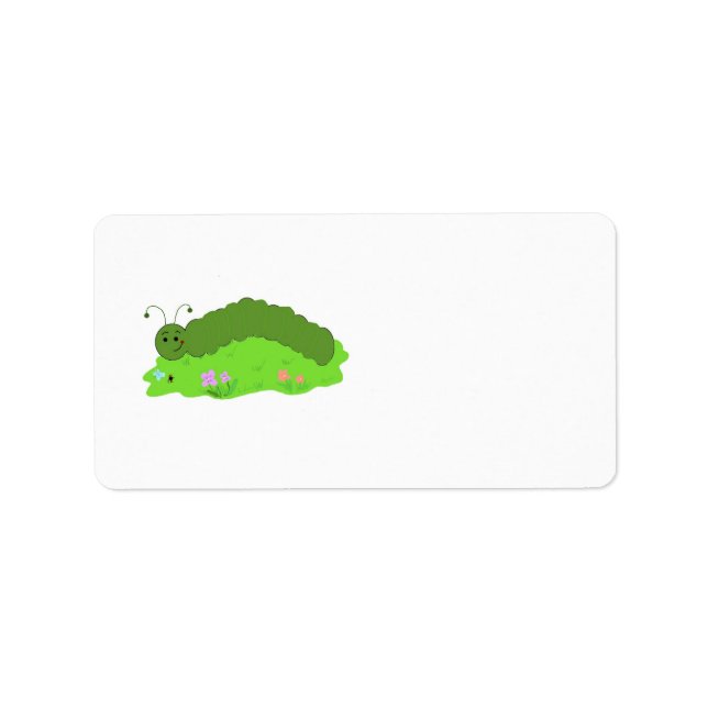 Etiqueta oruga verde (Frente)