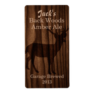Etiqueta oscura de la cerveza del Brew casero de