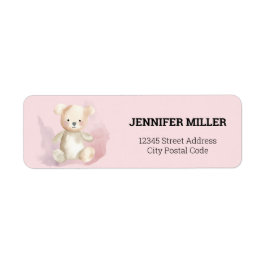 Etiqueta Oso de peluche Baby Shower