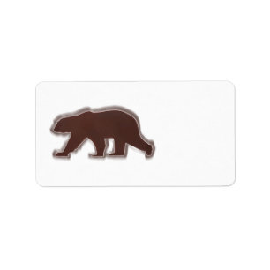 Etiqueta Oso marrón