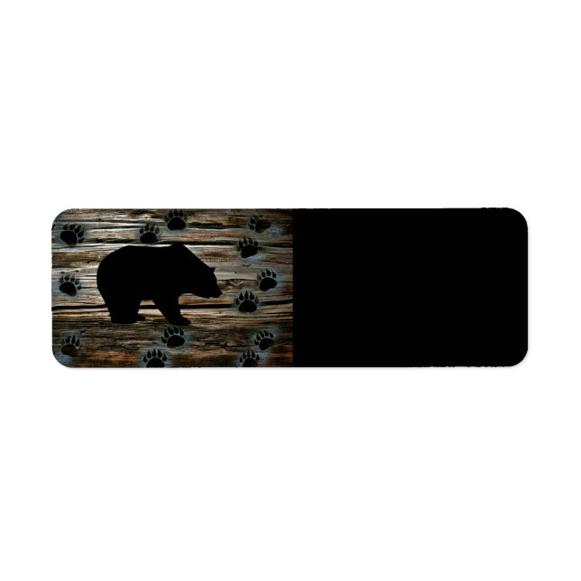 Etiqueta Oso negro (Frente)
