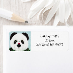 Etiqueta Oso Panda Adorable