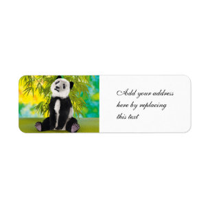 Etiqueta Oso Panda Lindo Kawaii Regalo Perfecto para Amante