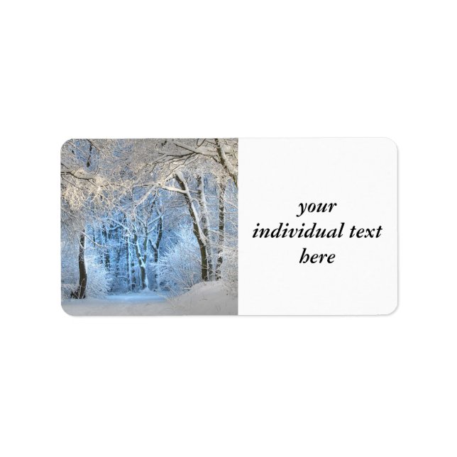 Etiqueta otra maravilla de invierno (Frente)