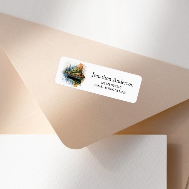 Etiqueta Outdoor River Canoe Address Label (Subido por el creador)
