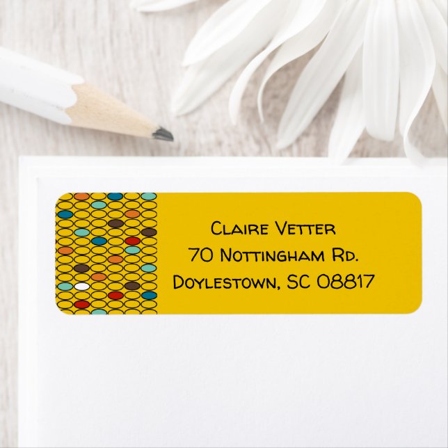 Etiqueta Ovales de Oro de los años 1970 (In situ)