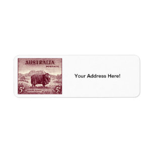 Etiqueta Oveja Merino Australiana 1934