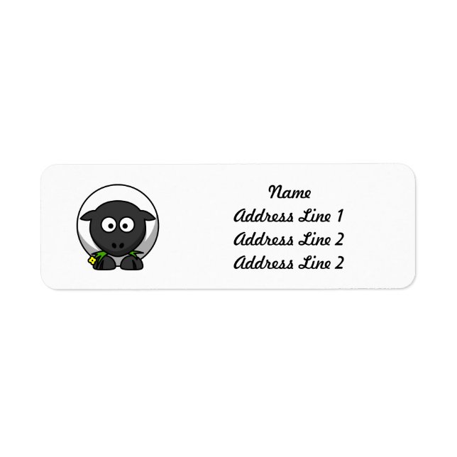 Etiqueta Oveja Personalizado Cuta (Frente)