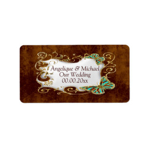 Etiqueta Ovinos bodas de oro marrón