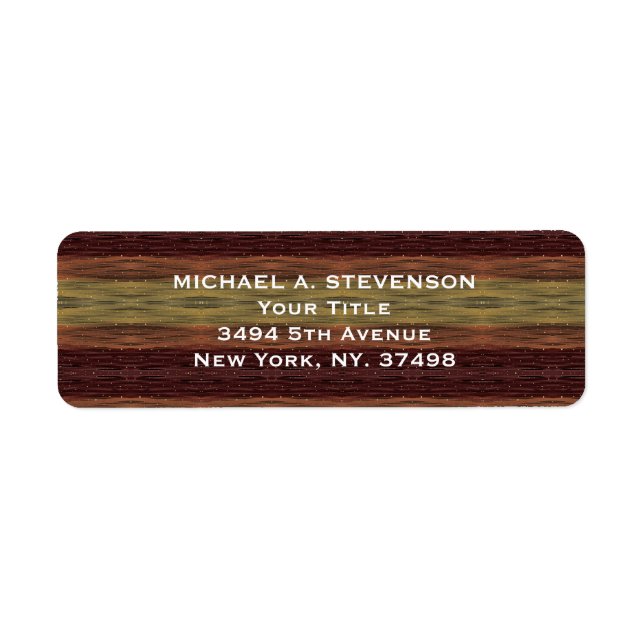 Etiqueta Paint Strokes Typography Personalizado (Frente)