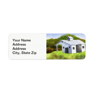 Etiqueta Paisajes rurales granjas de campo silo.