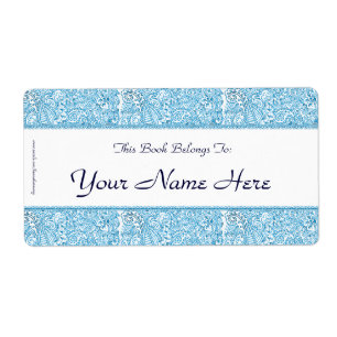 Etiqueta Paisley Passion - Azul (Henna)