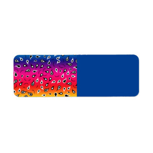 Etiqueta Paisley Rainbow