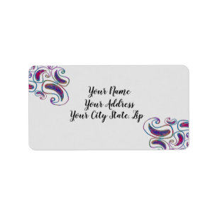 Etiqueta Paisley Tye dye Design