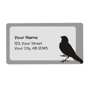 Etiqueta Pájaro canario permanente