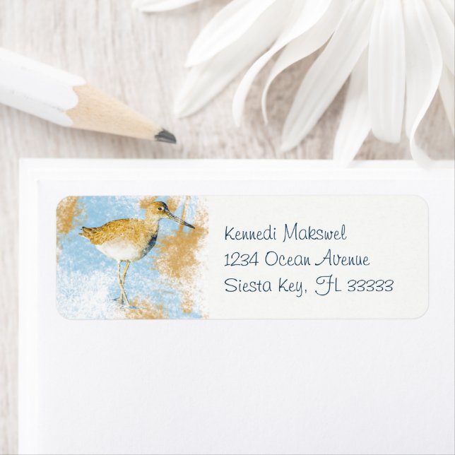 Etiqueta Pájaro silvestre de playa pintado (In situ)