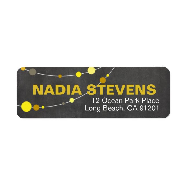 Etiqueta Palabras de estilo | amarillo pizarra (Frente)