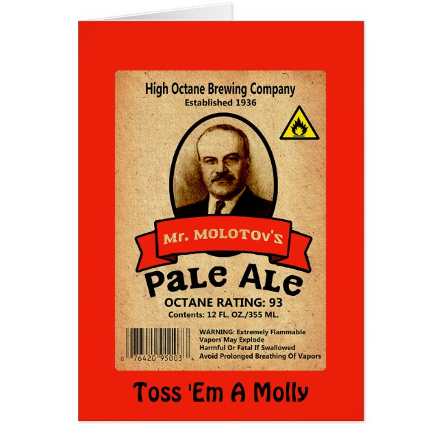 Etiqueta Pale Ale de Molotov (Frente)