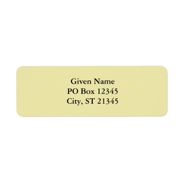 Etiqueta Pale Goldenrod (Frente)