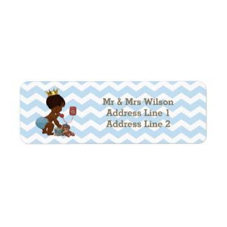 Etiqueta Paletas de Baby Shower Chevrons de Prince Phone de