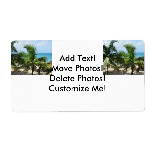 Etiqueta Palmeras Tropicales (Frente)