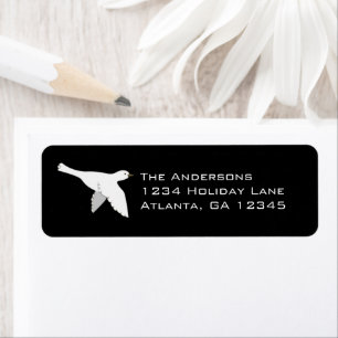 Etiqueta Palo blanca en Navidades Láminas verdes de grano d