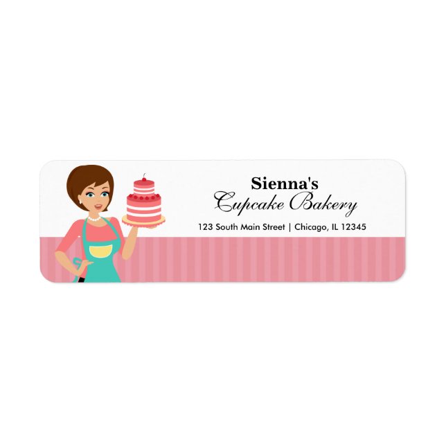 Etiqueta Panadería Cupcake (Frente)