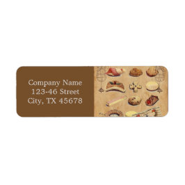 Etiqueta panadería de galletas pastelería de postre frances